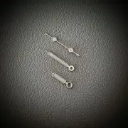 HANDS SET BP PADDLE STYLE POLISHED C3 / SEIKO MOD SKX SKX007 NH35 NH36 NH34