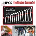 14x 8-24mm Combination Spanner Combi Wrench Set Open & Ring End Spanner Storage