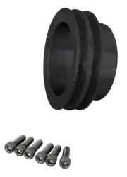 Small Block Chrysler Crankshaft Pulley 2V 273 318 340 3.75" BILLET MARCH BLACK