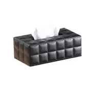 Paper Towel Dispenser Leather Tissue Box Cover Black Tissue Box Cover Black Box Cover Leather Facial Tissue Box Car Tissue Box