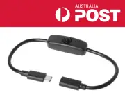 Type-C Male to Female USB-C Extension with on/off Switch - AU Stock