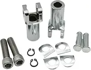 BHyuerndgh Motorcycle 2.25" Rear Passenger Foot Peg Support Mount Clevis Kit Compatible with Harley Softail Fatboy Heritage Softail FXST 2000-2006(Chrome)