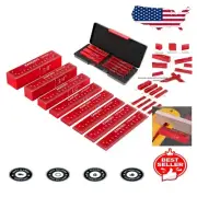 Aluminum Height Gauge Set - 8 Durable Precision Blocks for Router & Table Saws