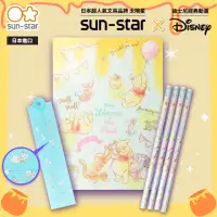 在飛比找momo購物網優惠-【sun-star】小熊維尼文具套組(2B鉛筆4入＋折疊尺＋