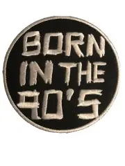 Born in the 90’s Embroidered Patch 3” Diameter Sew or Iron On