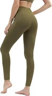 [Kipro] High Waist Leggings Yoga Pants with Pockets for Women Workout Leggings Running Stretch Gym Leggings