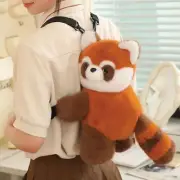 Animal Plush Panda Backpack Fur Red Panda Bag Fashion Students