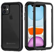 Apple iPhone 11 Military Grade Shockproof Clear Heavy Duty Case Bumper Drop Protection Tough Cover (Black)
