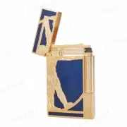 Da Vinci Retro Gas Lighter D Brand L2 Bright Ping Sound Brass Material