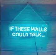 If These Walls Could Talk Acrylic 14" Neon Lamp Sign Light Bar Room Bright EM