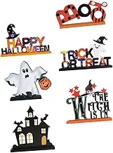 6Pcs Halloween Ghost Table Centerpieces Lightweight Decorations for Halloween Parties for Home Mall and Hotel Decor Versatile Desktop Ornaments