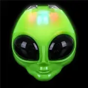 Light Up Alien Mask - Halloween Costume Fun Play -QTY DISCOUNTS - FREE GIFT