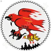 Chaparral Firebird Snowmobile 11.75" Round Metal Sign