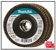 Makita X-LOCK 4.5 in 40 Grit Flap Disc Grinding Polishing Angle Grinder 3-Pack