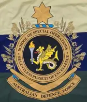 Australian Army Special Forces School of Special Operations All Embroidered Flag