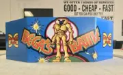 Bega's Battle Arcade Marquee Formed Plexiglass