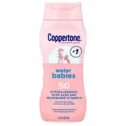 Coppertone, Sunscreen Lotion, Water Babies, SPF 50, 8 fl oz (237 ml)