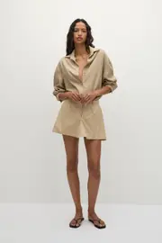 Sable Mini Skirt Fawn