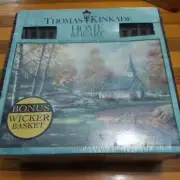 Thomas Kinkade Home And Heart Puzzle With Wicker Basket