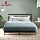 Artiss Metal Bed Frame DOUBLE Size Mattress Base Platform Foundation Black Dane