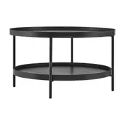 Sally Coffee Table Round 80cm Black
