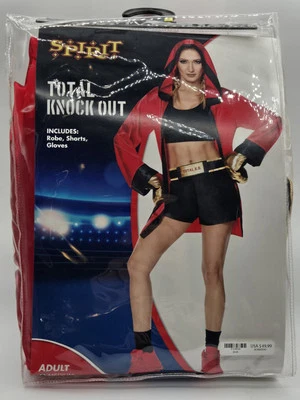 Spirit Halloween Total Knock Out Women’s Boxing Boxer Costume Set Size Medium