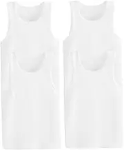 [Yardenfun] Child Vest Set 4pcs Summer Vest for Boys Girls Cotton Breathable Thin Sleeveless 90cm 80cm Height Ideal for Outdoor