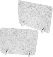 SEWACC 2pcs Office Desk Screen Partition Felt Privacy Panel for Students and Employees Easy to Install for Office School and Dorm Use Elegant Minimalist Design