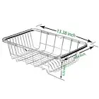 Dish Drying Rack Expandable Dishes Drainer Over The Sink Adjustable N3G1