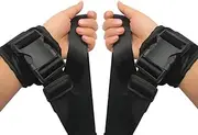 1 Pair Medical Restraints Patient Hospital Bed Limb Holders for Hand or Feet Universal Constraints Control Quick Release (for Hands)