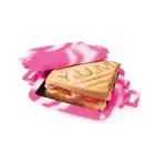 Microwave 'YUM' Grill Toastie Maker Easy Use Toaster Pink Au Fast Free Shipping