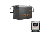 VoltX 12V 200Ah Lithium Battery + 50A DC to DC LiFePO4 Battery Charger Bluetooth