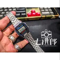 在飛比找蝦皮購物優惠-七逃郎 CASIO 卡西歐復古銀電子錶 A168WA-1W 