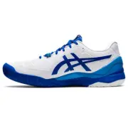 Asics GEL-Resolution 8 White Tuna Blue Men Tennis Shoes 1041A345-960