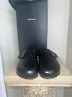 Men’s NIB Black SAINT LAURENT Buckle Leather Mule Size EU 41