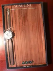 Vintage Scanline DKF Lundtofte Wood Cheeseboard in Original Box Denmark
