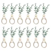 12Pcs Napkin Rings, Rustic Farmhouse Table Napkin Holders for Decoration, 150 mm