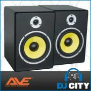 PAIR FUSION8 AVE 8" inch Studio monitors glass aramid composite woofer Powere...