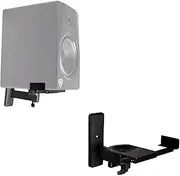 Pair Rockville RHSB8 Wall Mount Swivel Home Theater Bookshelf Speaker Brackets