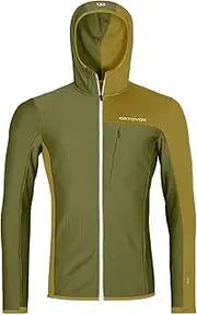ORTOVOX Fleece Light Grid Hooded Jacket M, Wild Herbs, S, Wild Herbs, Small