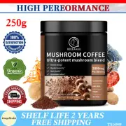 Organic Mushroom Coffee 10 Mushroom Blend Lion's Mane Mushroom Powder Coffee