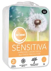 Bambi Sensitiva Embossed Microfibre Quilted Mattress Protector Single Size