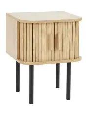 [Cooper & Co] Haven Sliding Door Bedside Table 40cm in Natural