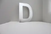 Mirror Alphabet Letter Large Upper Case 20cm "D"