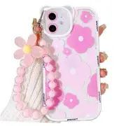 Compatible for iPhone 11 Case Clear Floral Bear Camera Lens with Lovely