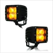 Aurora AMBER 3 Inch LED Cubed light kit