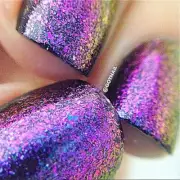 Polish Me Silly - Kaleidoscope - Purple Blue Pink Gold Green Flakie Nail Polish
