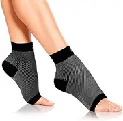 Ezonedeal Foot Angel Compression Socks Foot Sleeve Plantar Arthritis Sore Achy Heel Pain Anti Fatigue Socks for Ankle Swelling Plantar (L/XL)