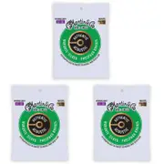 3PK Martin Guitar MA535S Authentic Silked Strings 92/8 Phosphor Custom Light