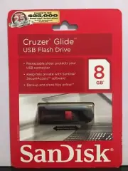 SanDisk Cruzer Glide USB Flash Drive 8GB New Sealed! Read The Description!!